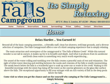 Tablet Screenshot of fallscampground.com